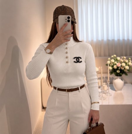 بلوز CHANEL / الصوف الناعم
